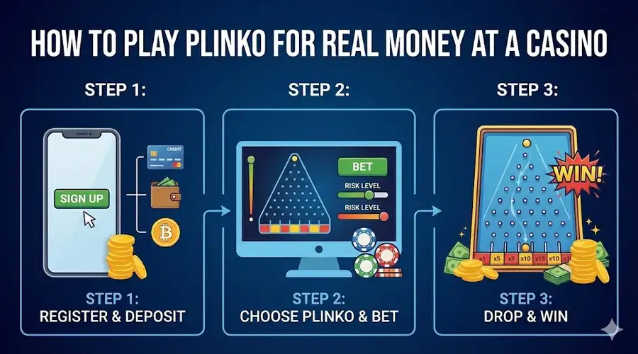 How to play Plinko for real money at a casino