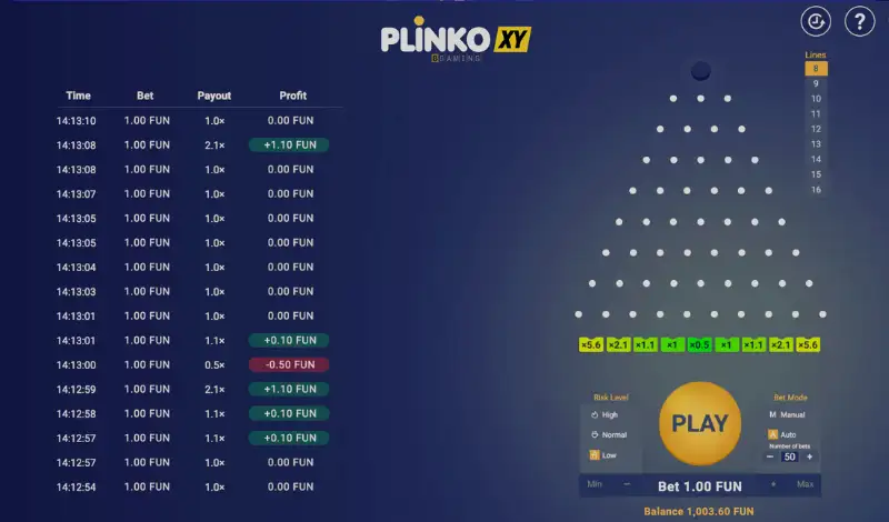 Plinko XY